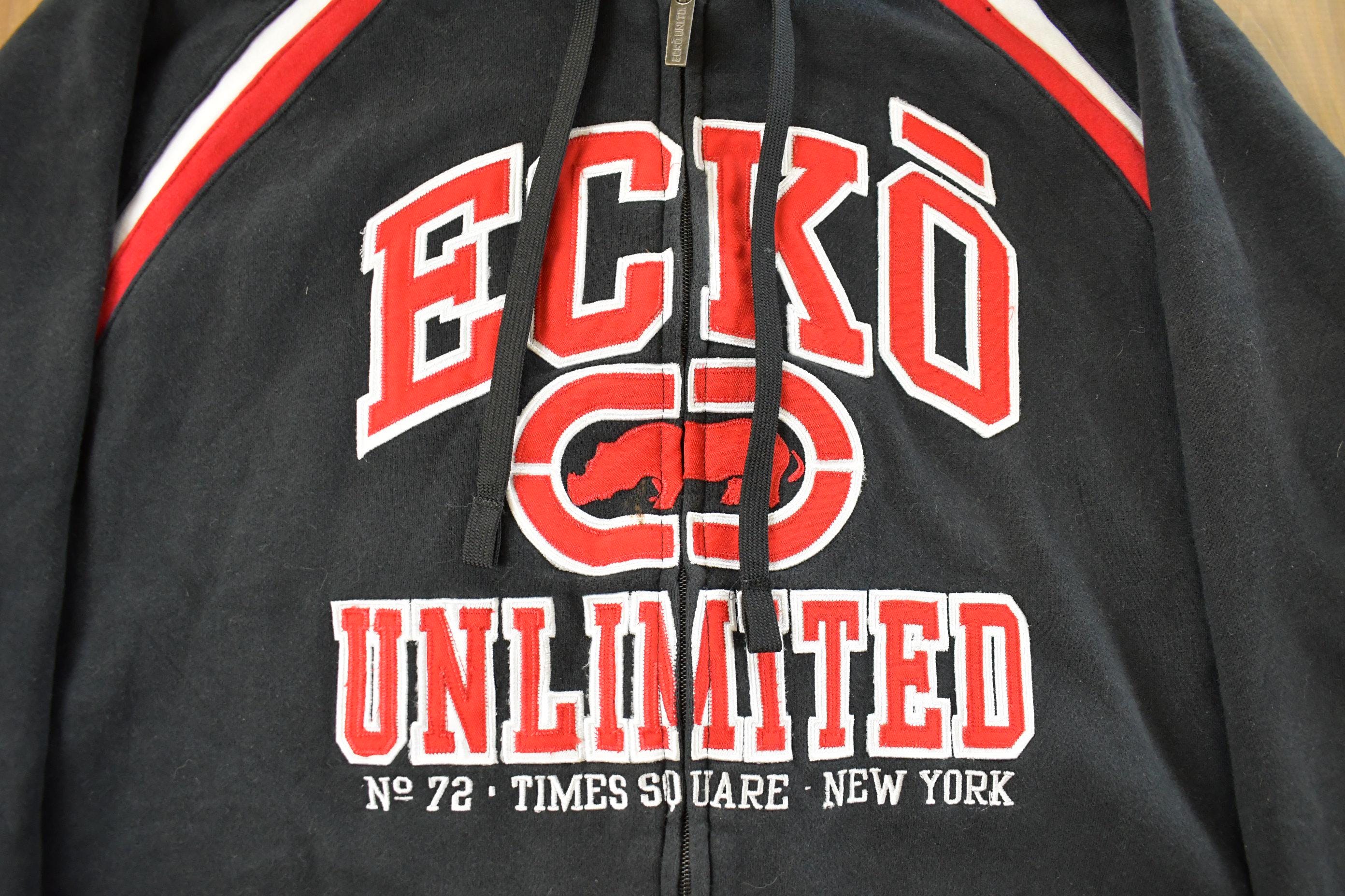Vintage Y2K Ecko Unltd Full Zip Hoodie Sweater Men's XL