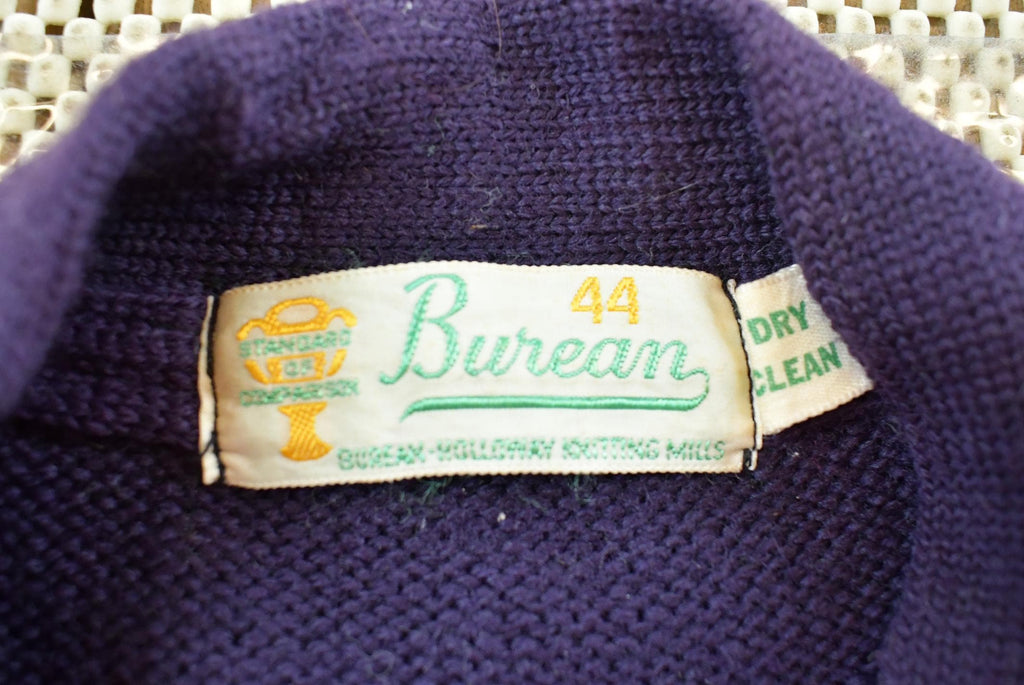 Vintage 1960s 100% Wool Collegiate Chenille Patch Varsity Style Knit Sweater True Vintage Women's M /