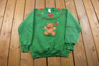 Vintage 1990s Love Teddy Bear Crewneck Sweatshirt