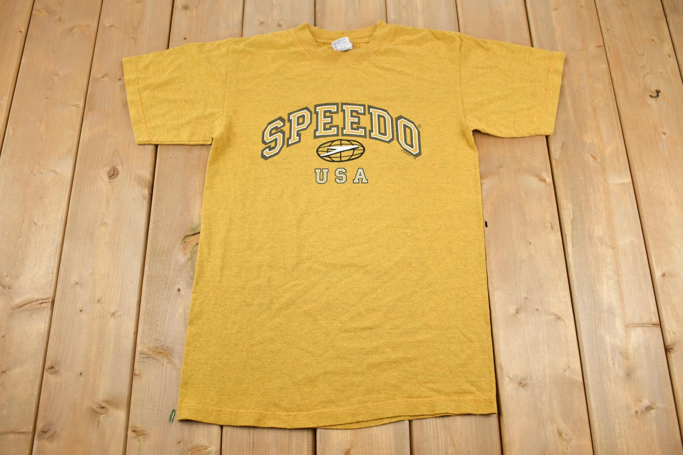 Vintage 1996 Speedo USA Graphic T-Shirt Made In USA