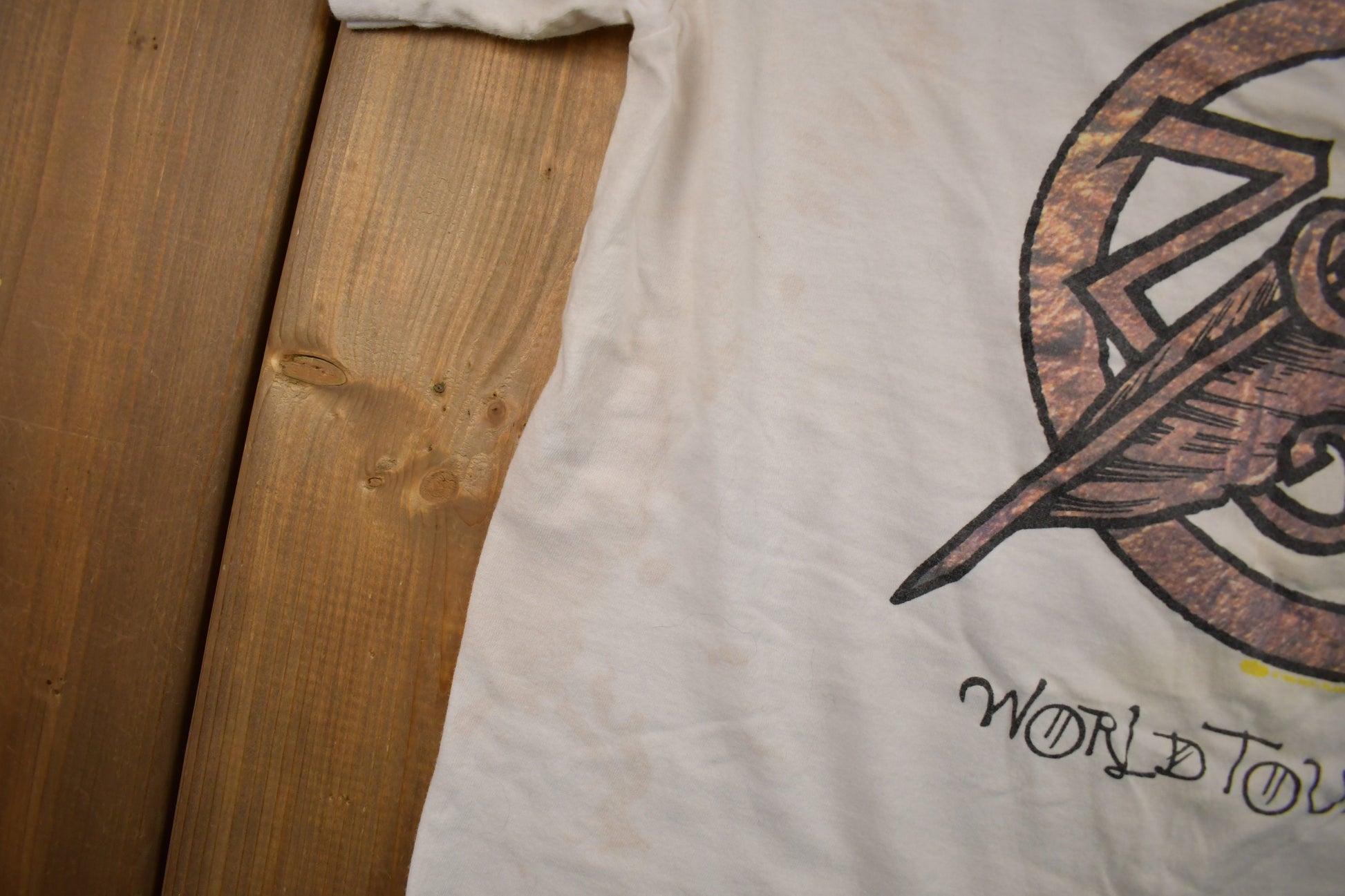 Vintage 1995 Jimmy Page Robert Plant Zoo World Tour Band T-shirt