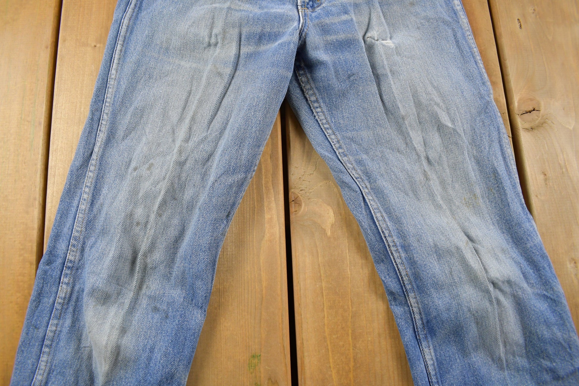 Vintage 1970s Roebucks Distressed Denim Jeans Size 30 x 28