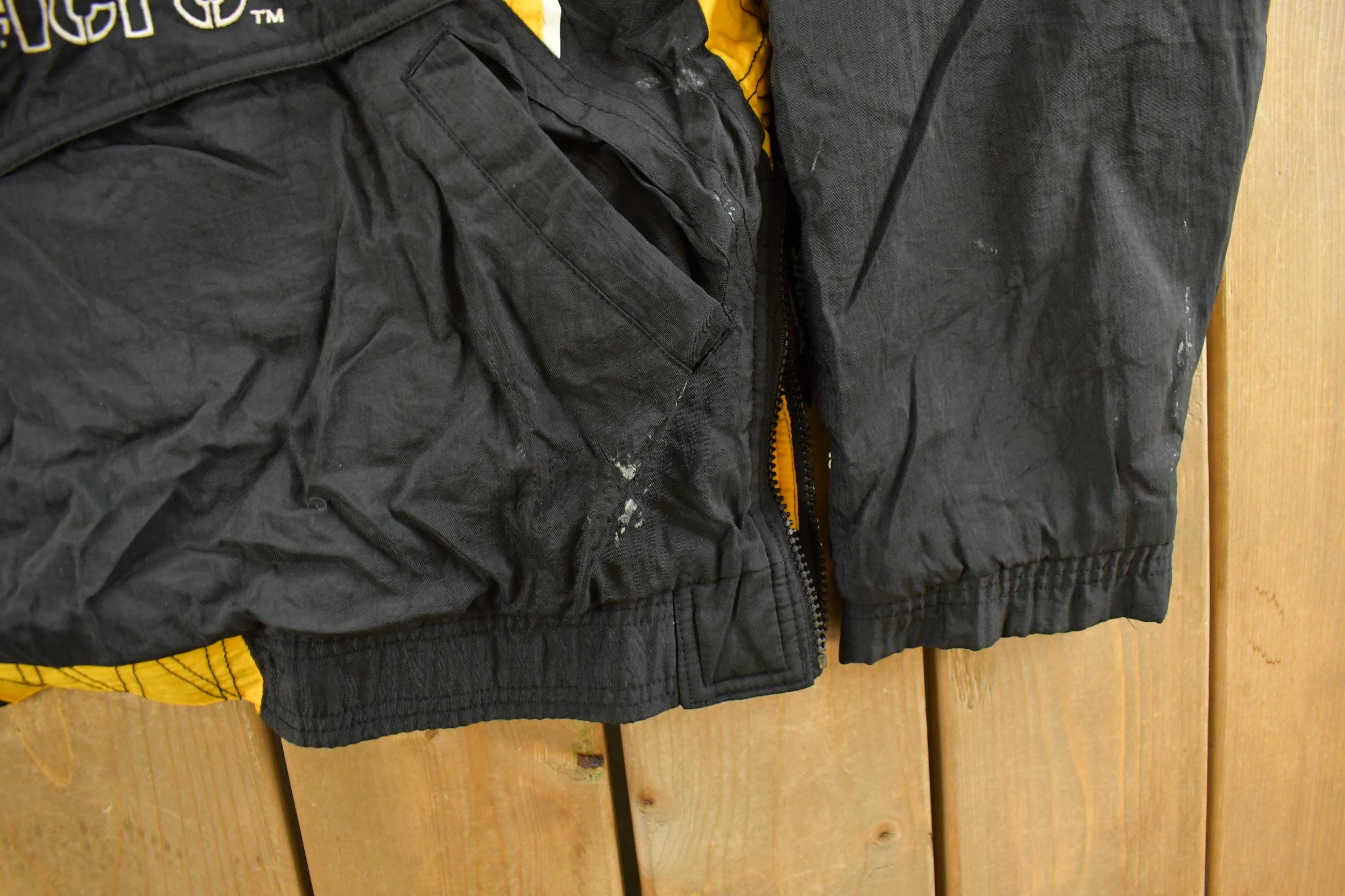 Vintage 1990s Pittsburgh Steelers Starter NFL Anorak Jacket Men's Medium