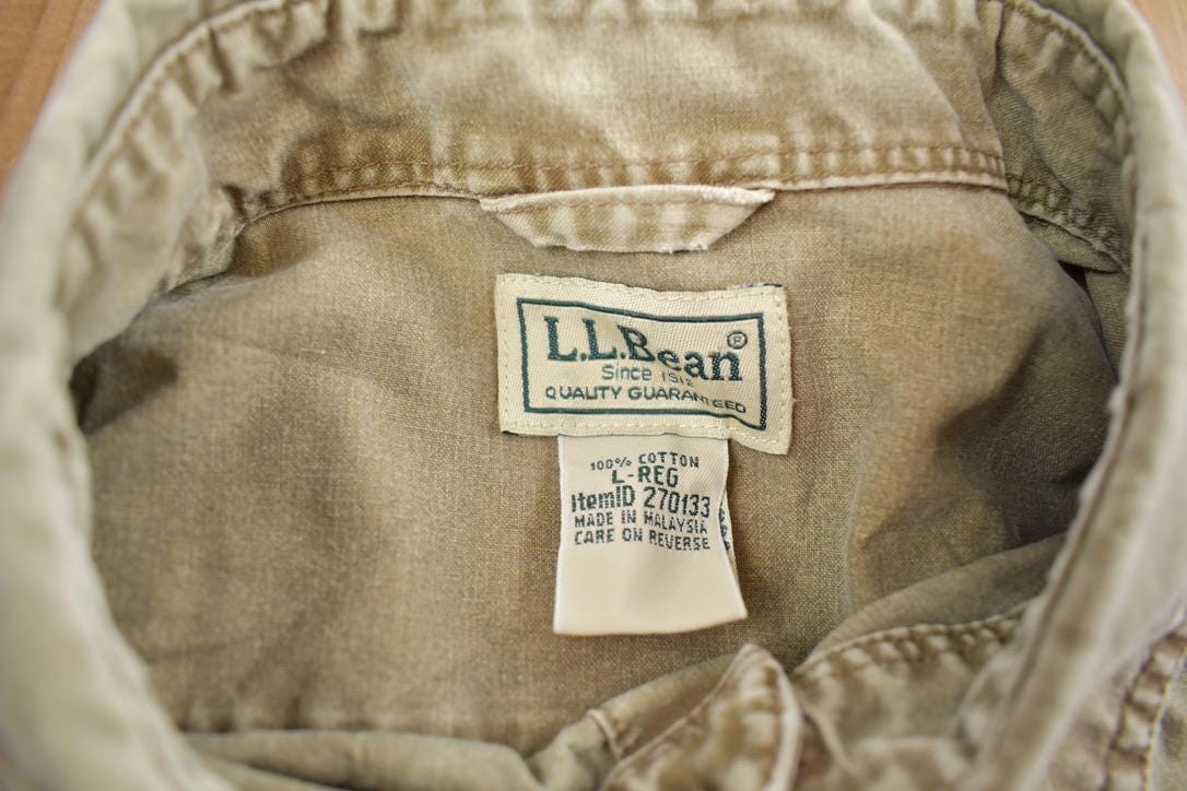 Vintage 1990s L.L Bean Blank Button Up Shirt