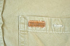 Vintage 90s Carhartt Button Up Shirt - Olive Tan Heavy Cotton Mens L