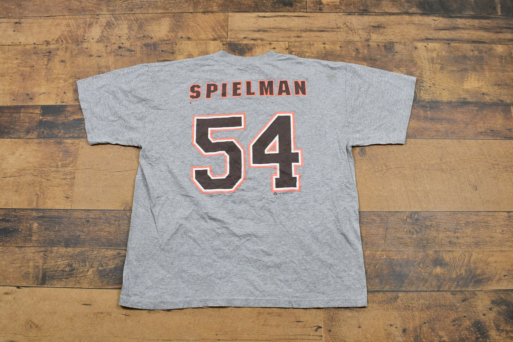 Vintage 1999 Cleveland Browns NFL Chris Spielman No 54 T-Shirt