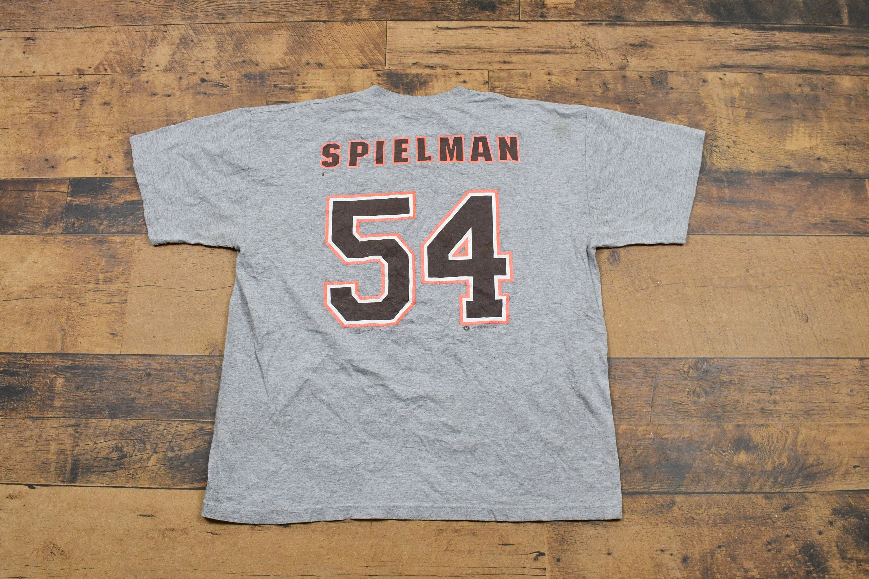 Vintage 1999 Cleveland Browns NFL Chris Spielman No 54 T-Shirt