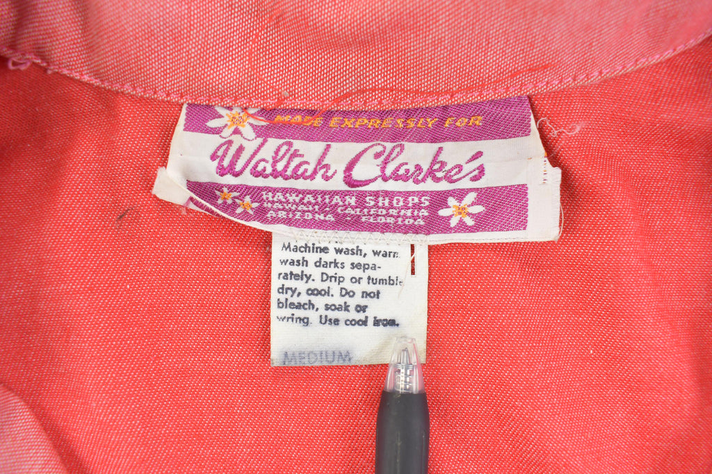 Vintage 1980s Hawaiian Shops Lace Up Collard Shirt