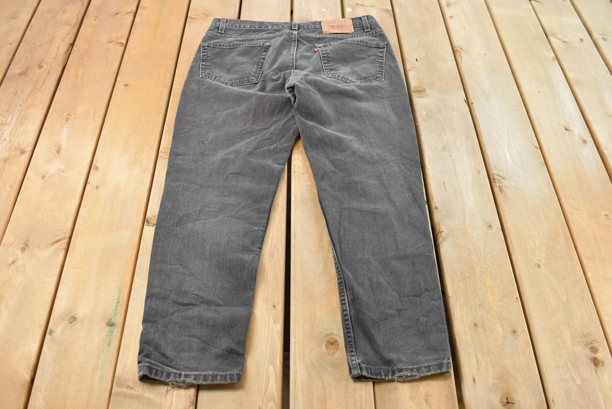 Vintage 1990s Levi's 512 Slim Tapered Fit Pants Men's 34 x 28 / 90s Denim Jeans / Vintage Levis / Retro Jeans