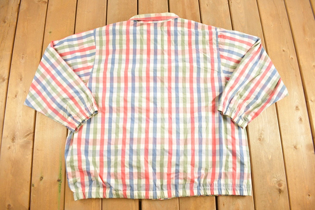 Vintage 1990s Francisca Plaid Button Up Jacket