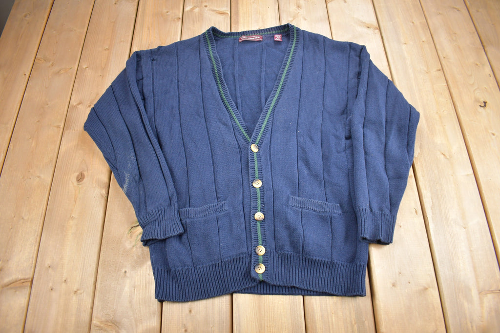 Vintage 1990s John Ashford Knit Cardigan Sweater