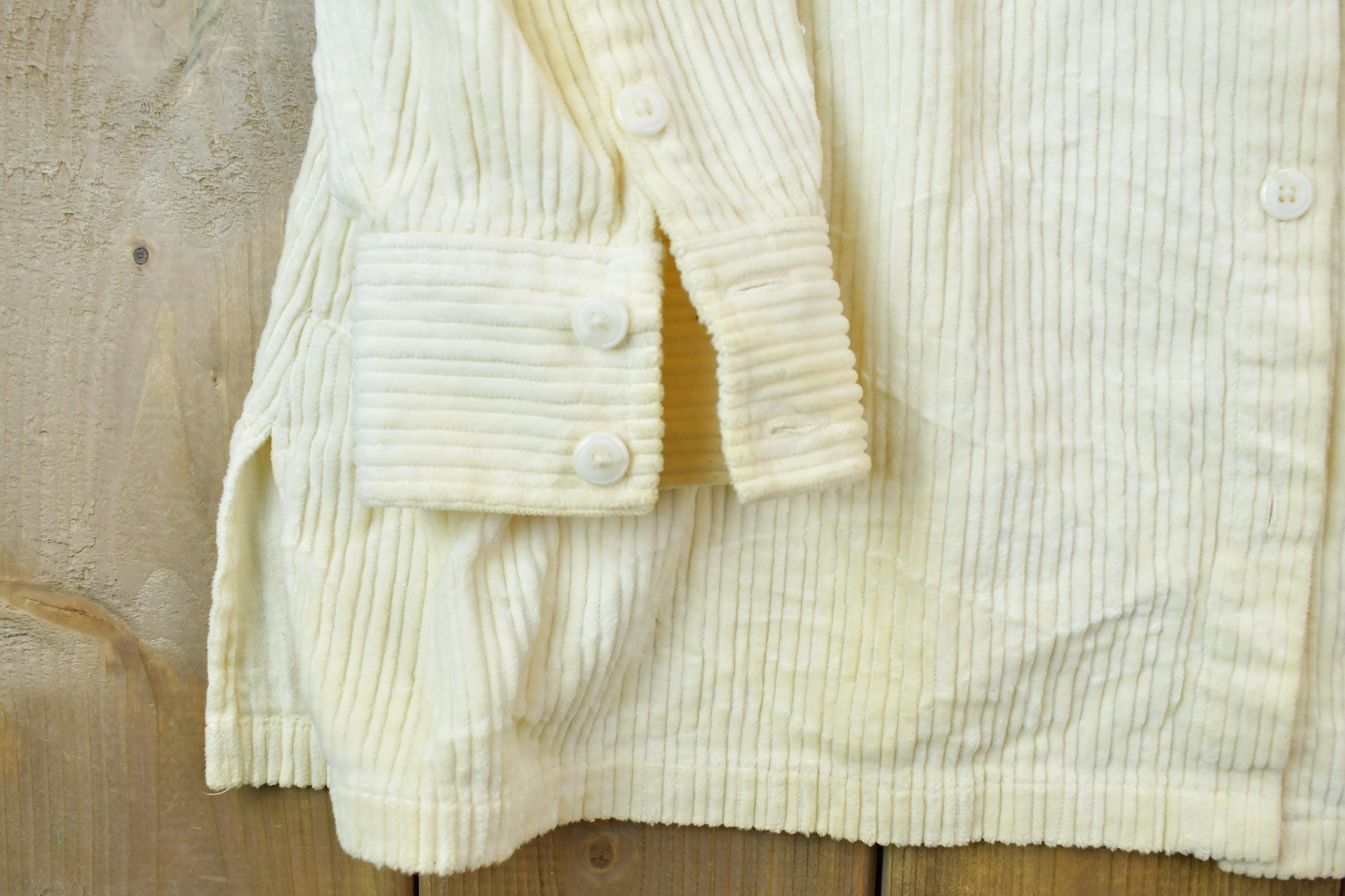 Vintage 1990s Croft Barrow Ribbed Blank Button Up Shirt