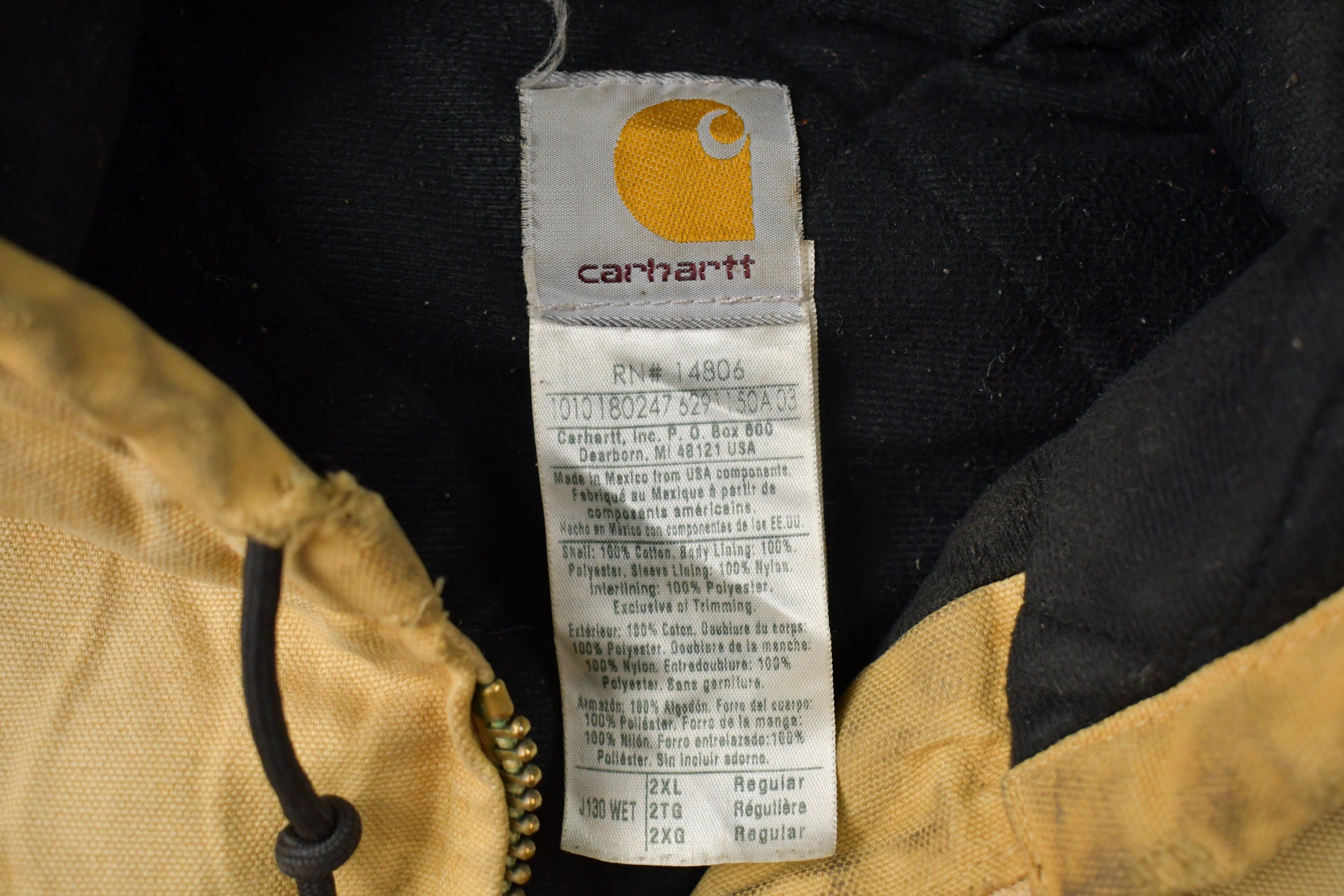 Vintage 1990s Carhartt Hooded Jacket