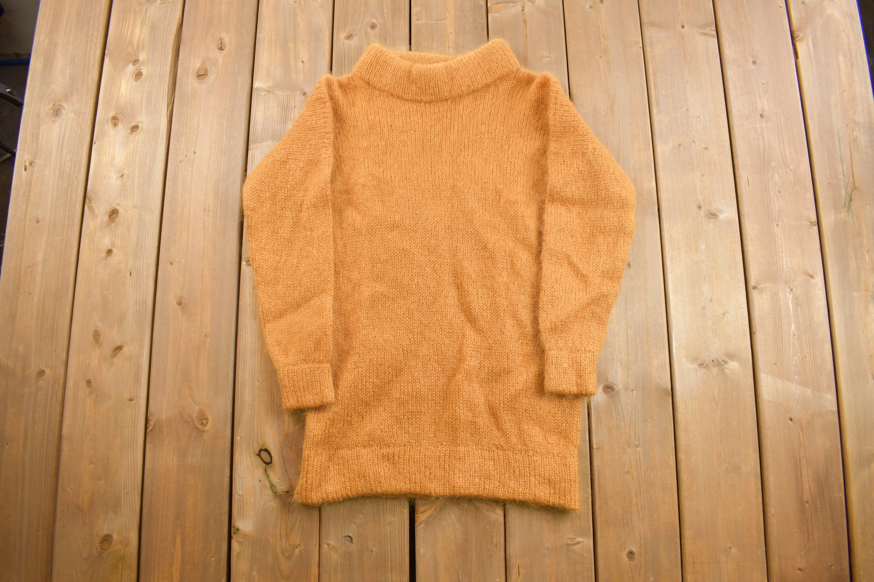 Vintage 1970s Knitted Turtle Neck Sweater