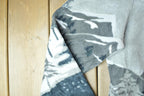 Vintage 1990s Tradition Country Collection All Over Print Mountain Theme Fleece Sweater  Outdoorsman  Hiking  Fleece Zip up