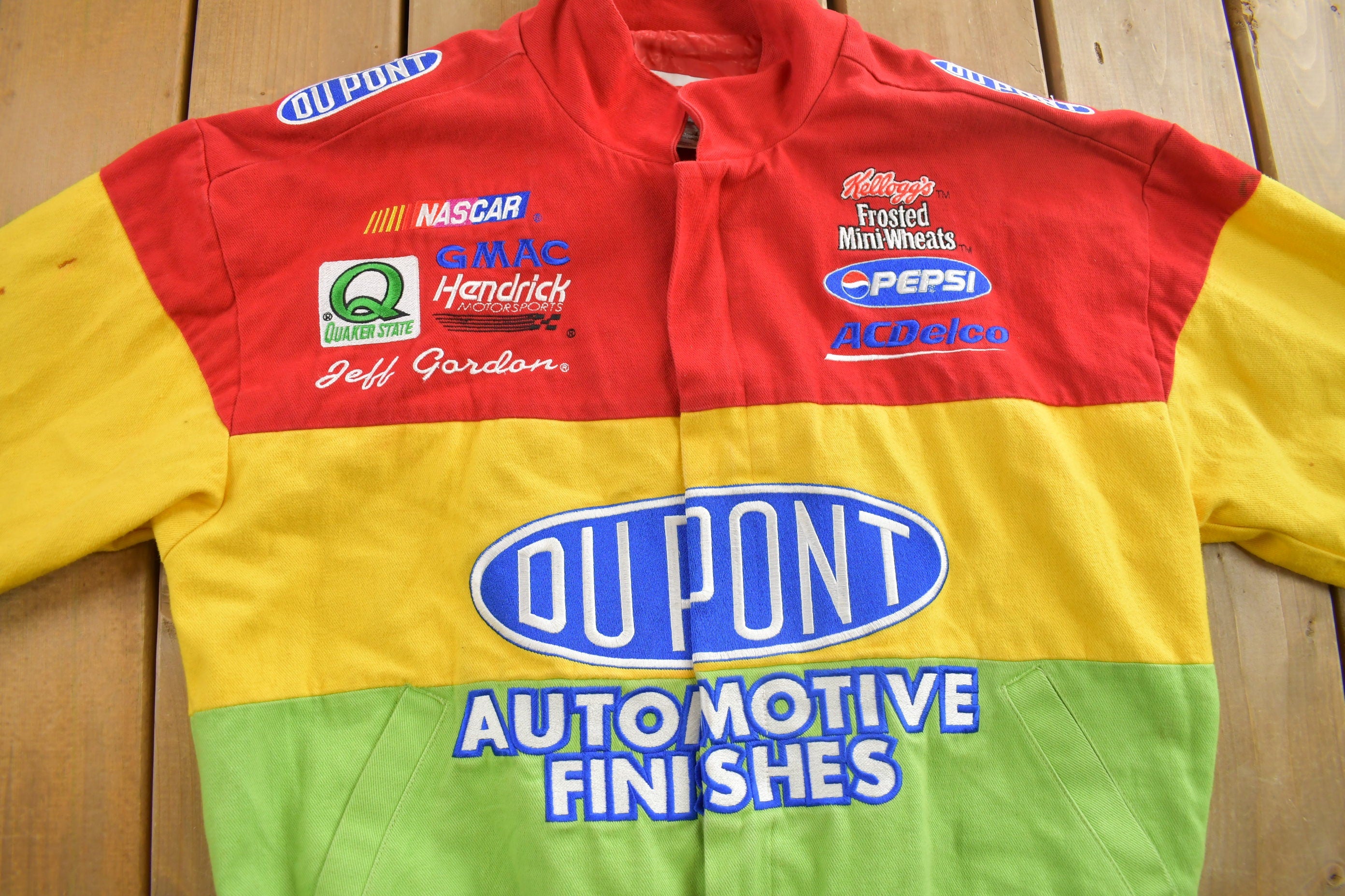 Vintage 1990s Jeff Gordon Dupont Nascar Racing Jacket