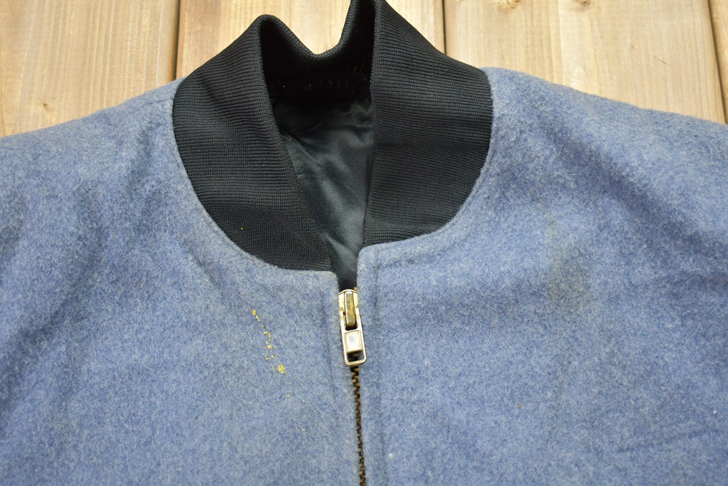Vintage 1990s Valley Force Wool Bomber Jacket