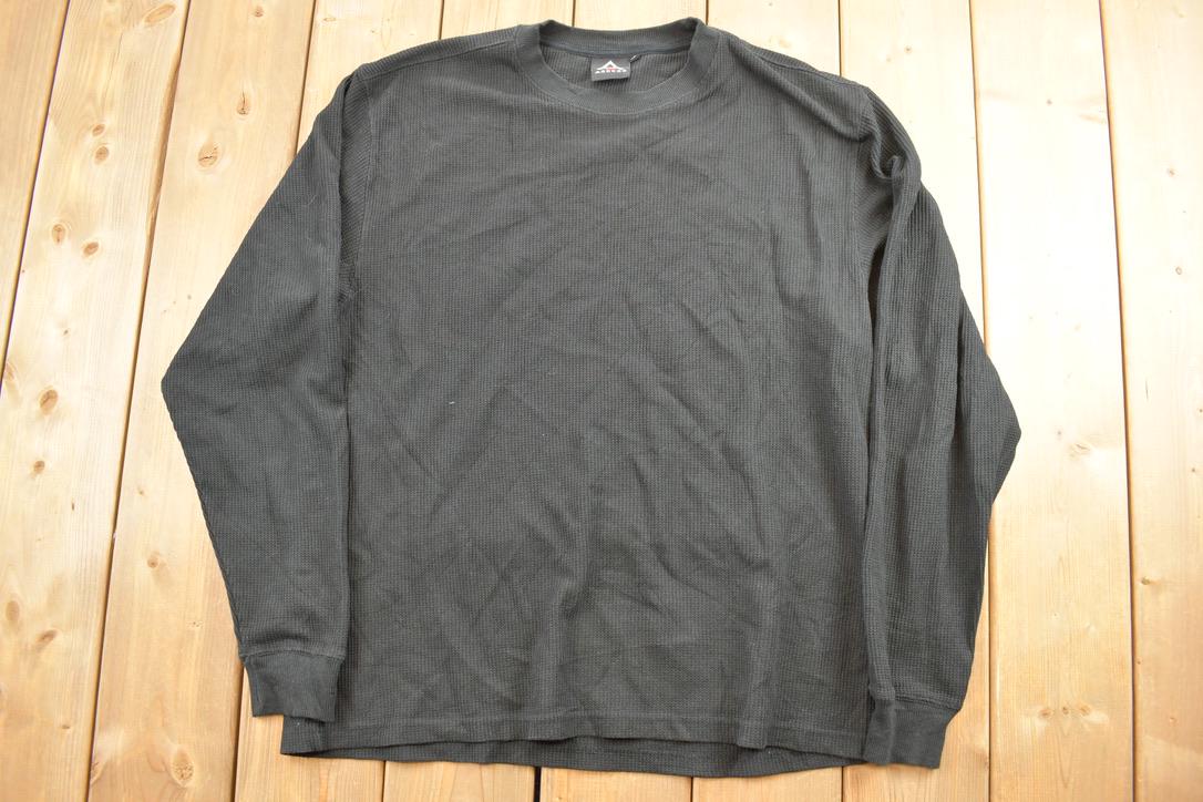 Vintage 1990s Access Thermal Sweatshirt / 90s Crewneck / Souvenir / Athleisure / Streetwear