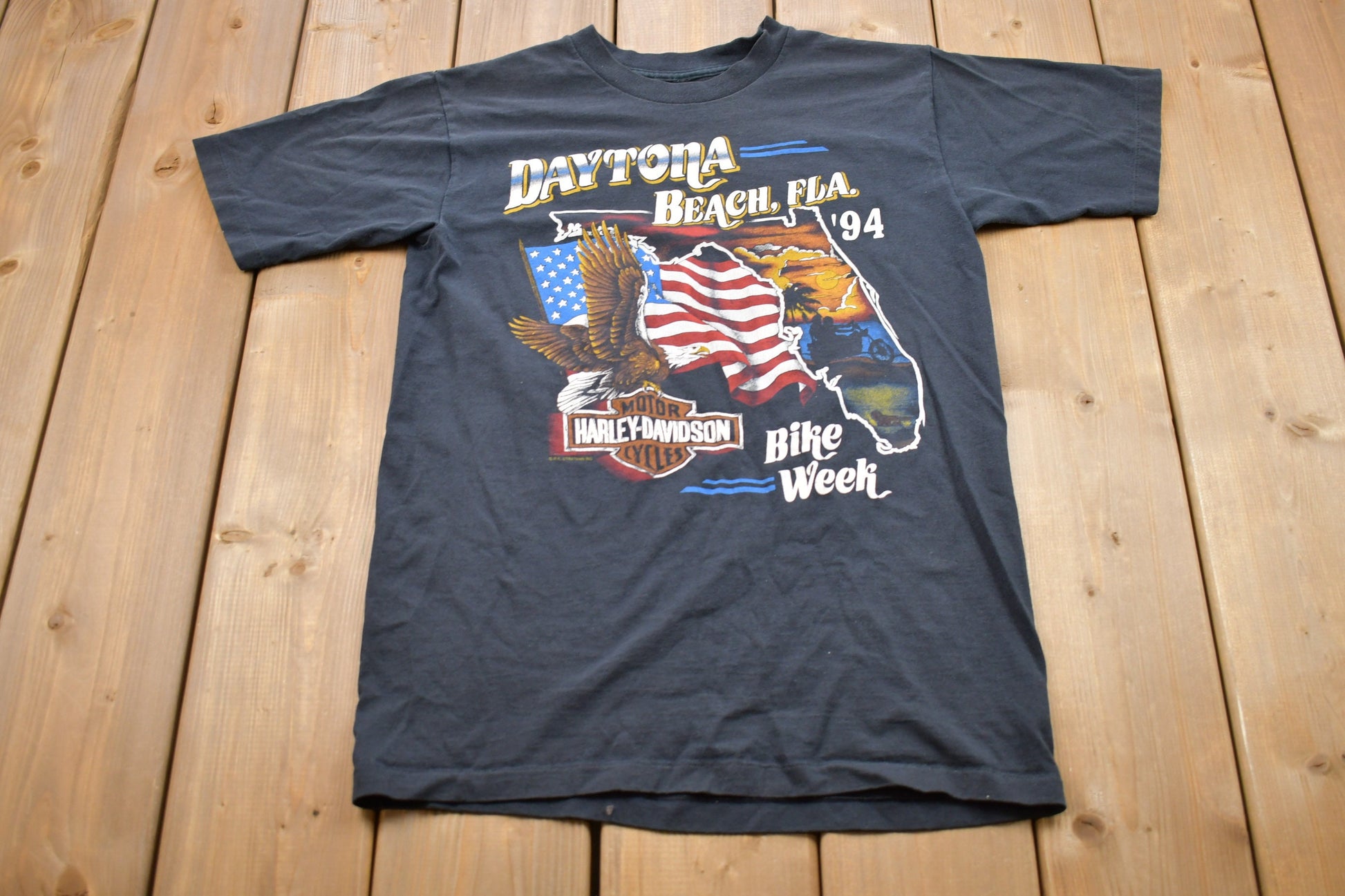 Vintage 1994 Harley Davidson Bike Week Daytona Beach T-Shirt