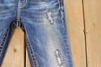 Vintage Deadstock Y2K Miss Me Bedazzled Low Rise Jeans Women's Size 26x31