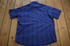 Vintage 1990s Wrangler Western Striped Snap Button Button Up Shirt