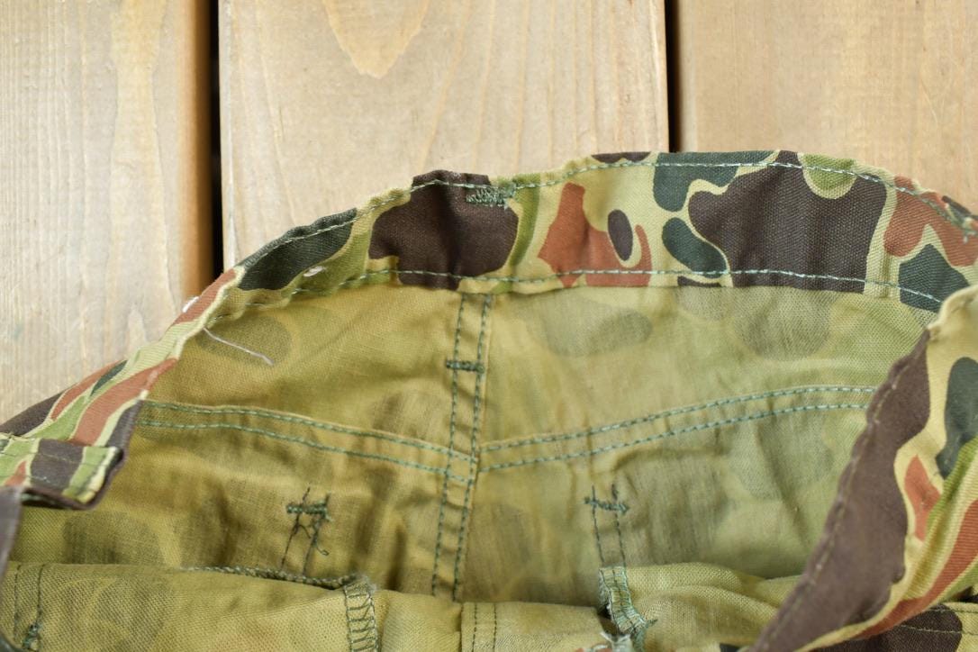 Vintage 1970s Charles Bay Camouflage Pants Size 24 x 31  Street Wear  Army Pants  Military Pant's  Vintage Cargos  Made In