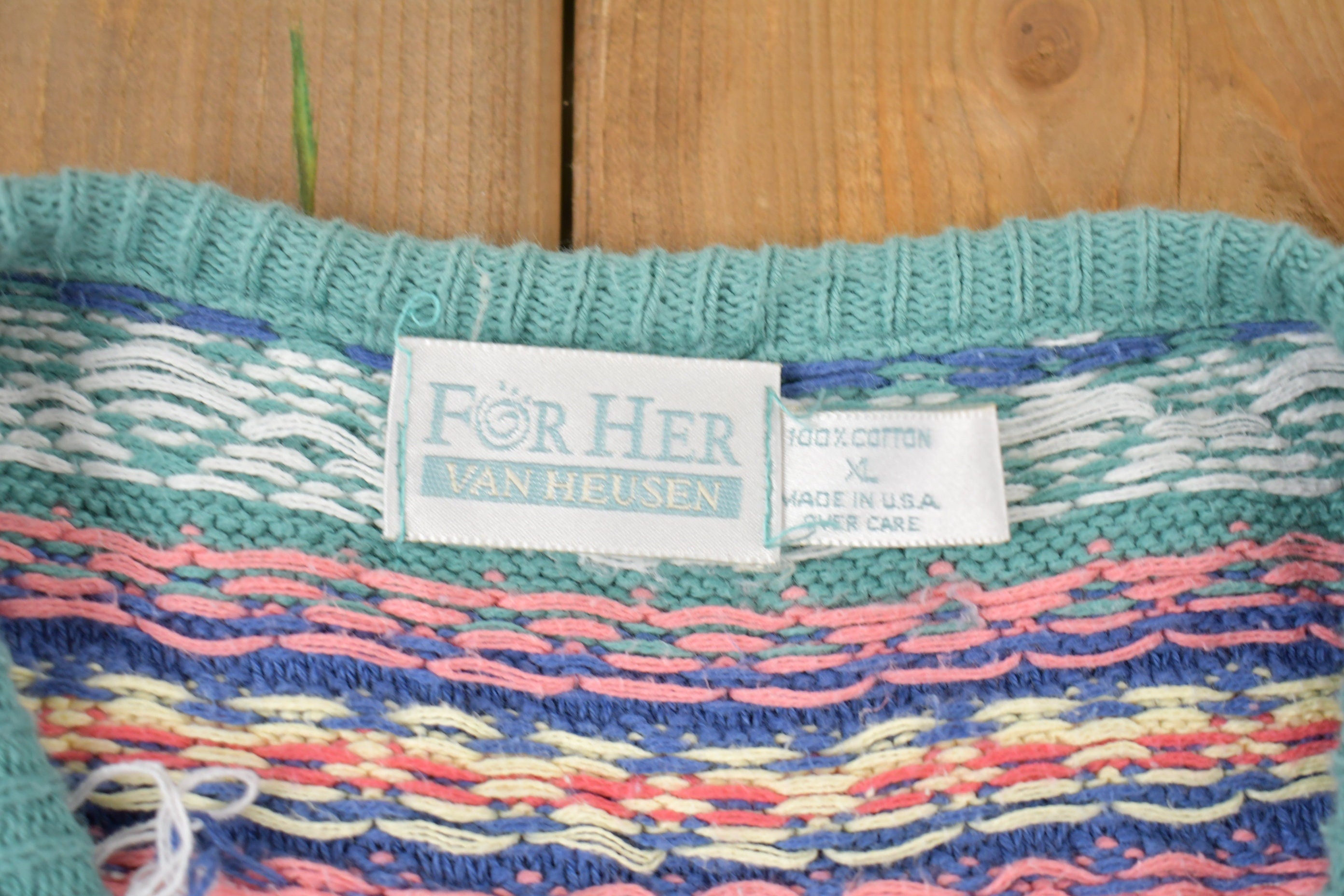 Vintage 1990s For Her Van Heusen Knitted Sweater Vest