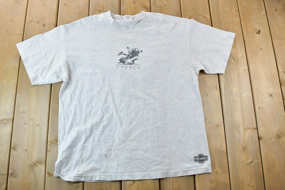 Vintage 1990s Football Crunch Core America Graphic T-Shirt