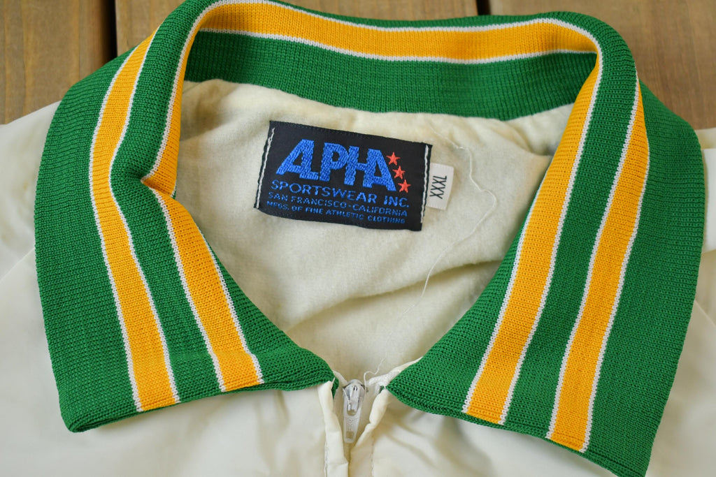 Vintage 1980s Quater Zip Varsity Windbreaker - XL