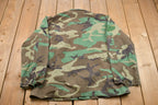 Vintage Military Camo Button Up Jacket