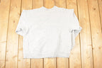 Vintage 1990s Foston Greyhounds Graphic Print Collegiate Crewneck Sweatshirt Men's L