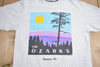 Vintage 1990s The Ozarks Missouri Souvenir T Shirt  Streetwear  Made In USA  Double Layer  Travel T Shirt  Single Stitch  Outdoorsman