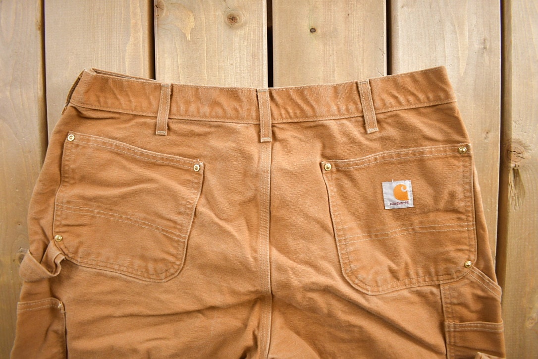 Vintage 1990s Carhartt Double Knee Work Pants Size 38x30