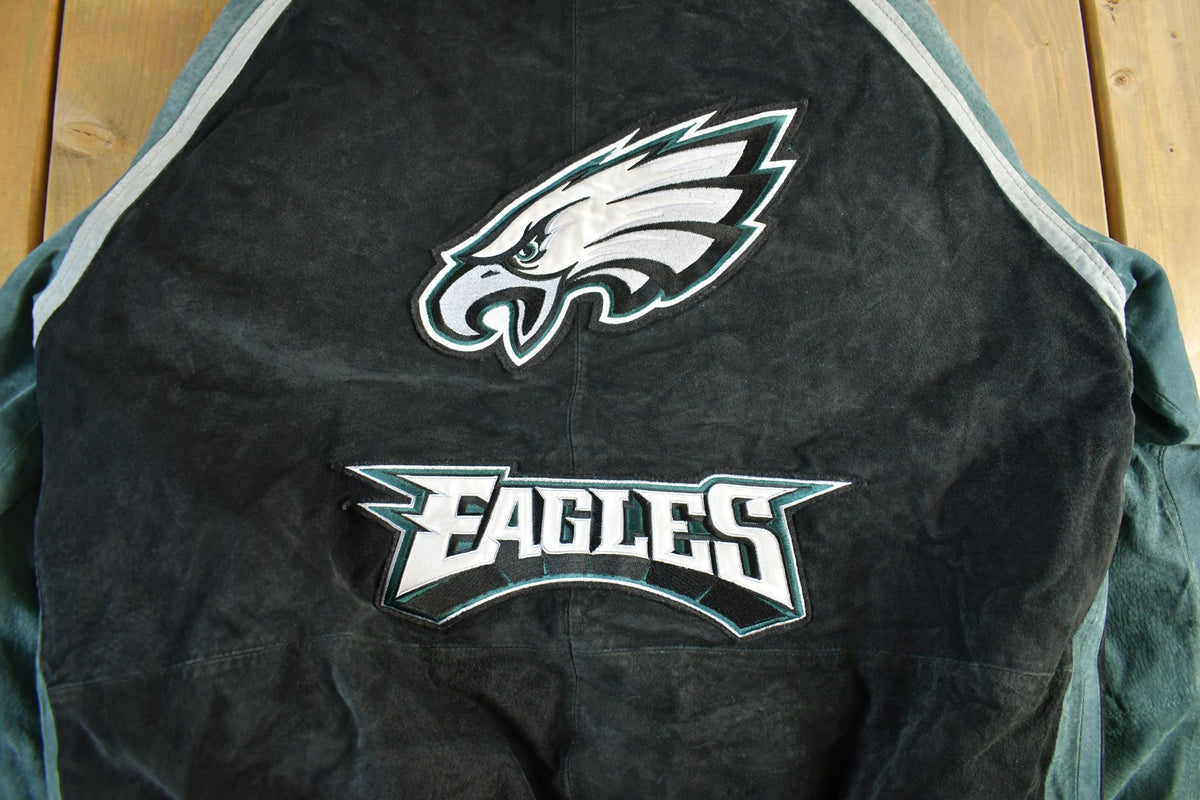 Vintage 2000s Philadelphia Eagles NFL Leather Jacket Men's XL