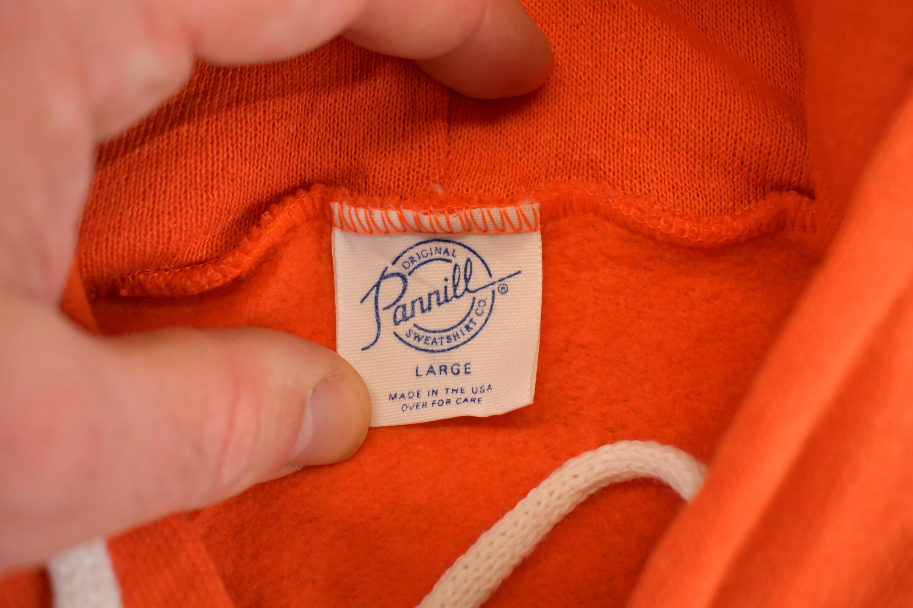 Vintage 1980s Panill Streetwear Blank Hoodie Sweatshirt Men's M / 80s Sun Faded Streetwear