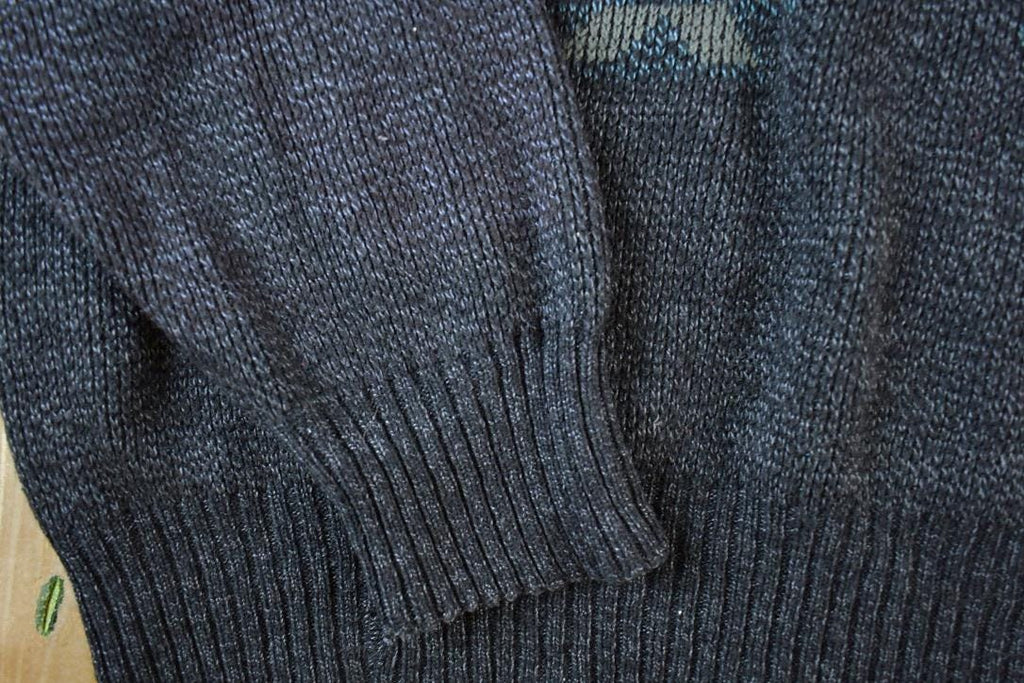 Vintage 1990s De Sonos Knit Abstract Pattern Crewneck Sweater