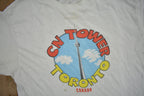 Vintage 1980s Toronto Canada CN Tower Souvenir T Shirt
