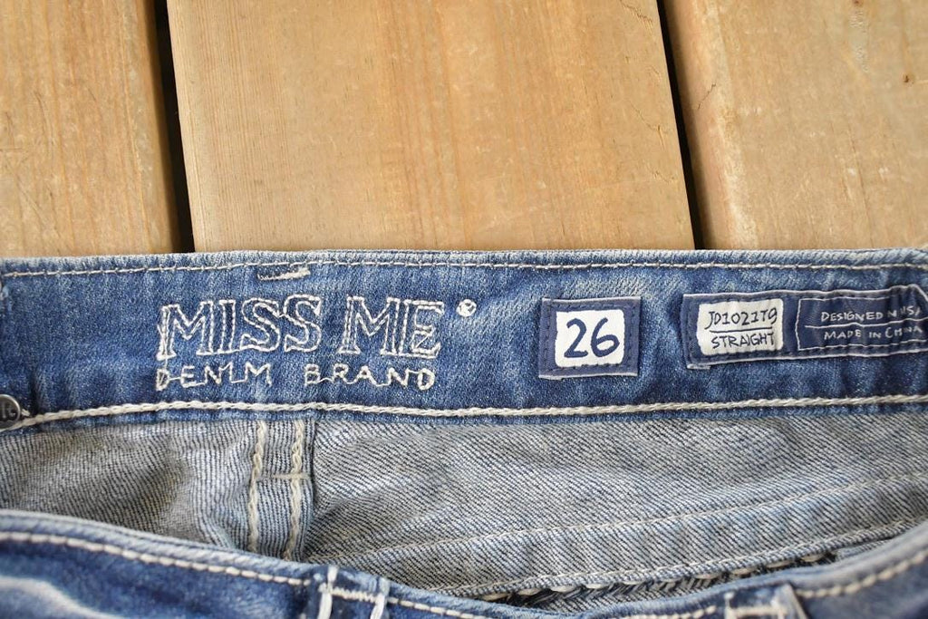 Vintage Deadstock Y2K Miss Me Bedazzled Low Rise Jeans Women's Size 26x31