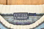 Vintage 1990s Van Heusen AOP Winter Knit Crewneck Sweater Men's M