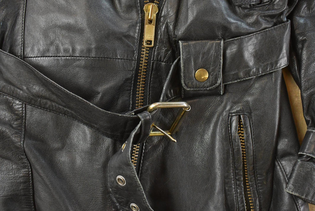 Vintage 1990s Bagatelle Leather Motorcycle Jacket Women's M /