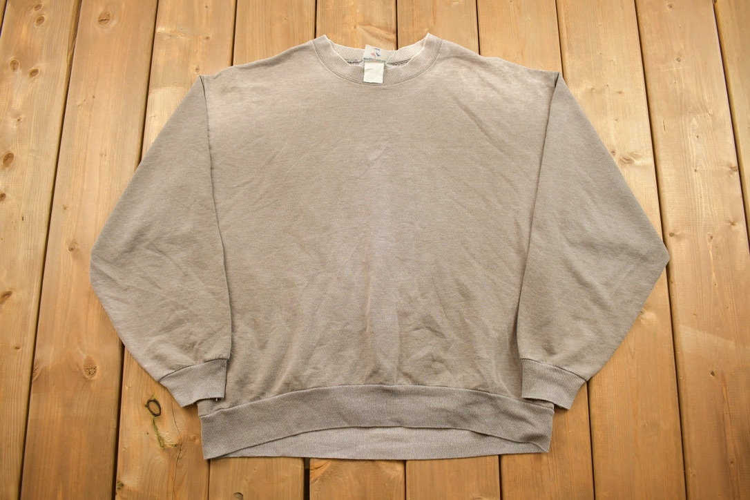 Vintage 1990s Jerzees Blank Crewneck Sweatshirt