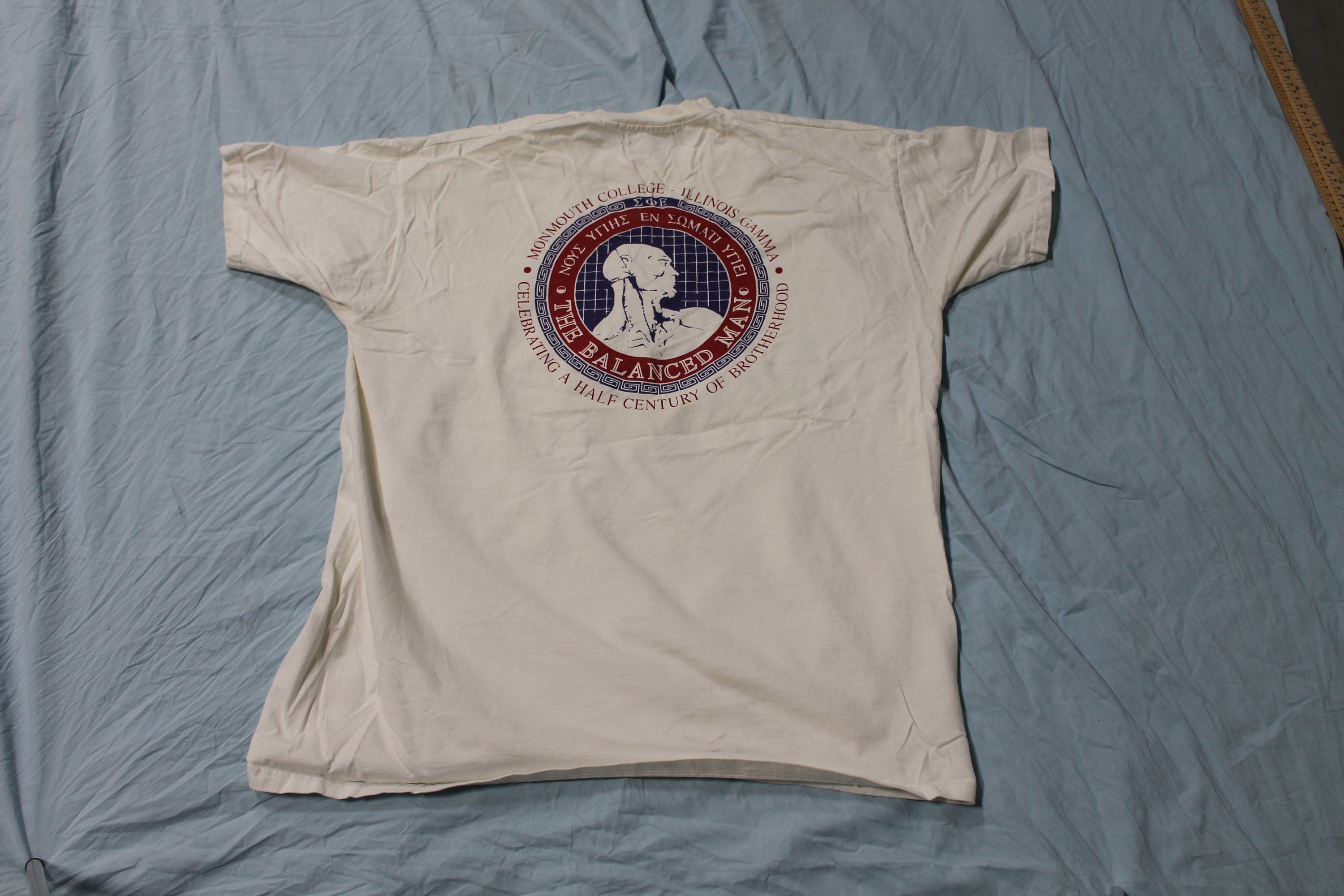 Vintage 1990s Monmouth College Illinois Gamma Graphic T-Shirt