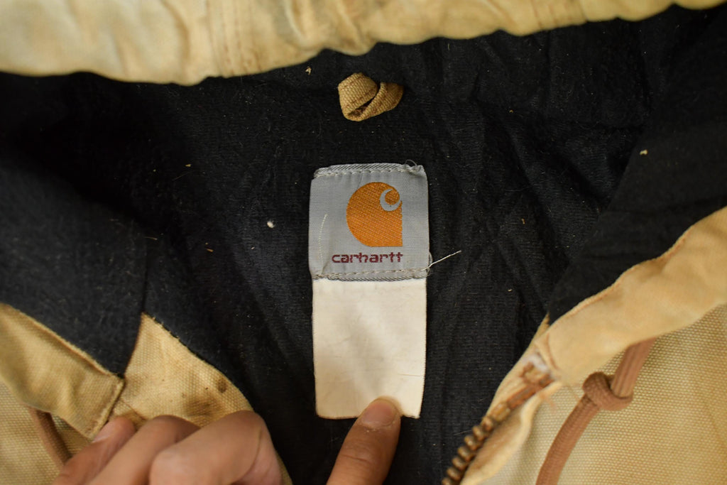 Vintage 1990s Carhartt Distressed Hooded Jacket Men's 2XL