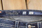 Vintage Deadstock Y2K Miss Me Bedazzled Low Rise Jeans Women's Size 26x31