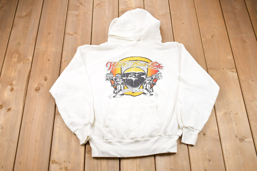 Vintage 1990s White Bear Lake Minnesota Graphic Hoodie