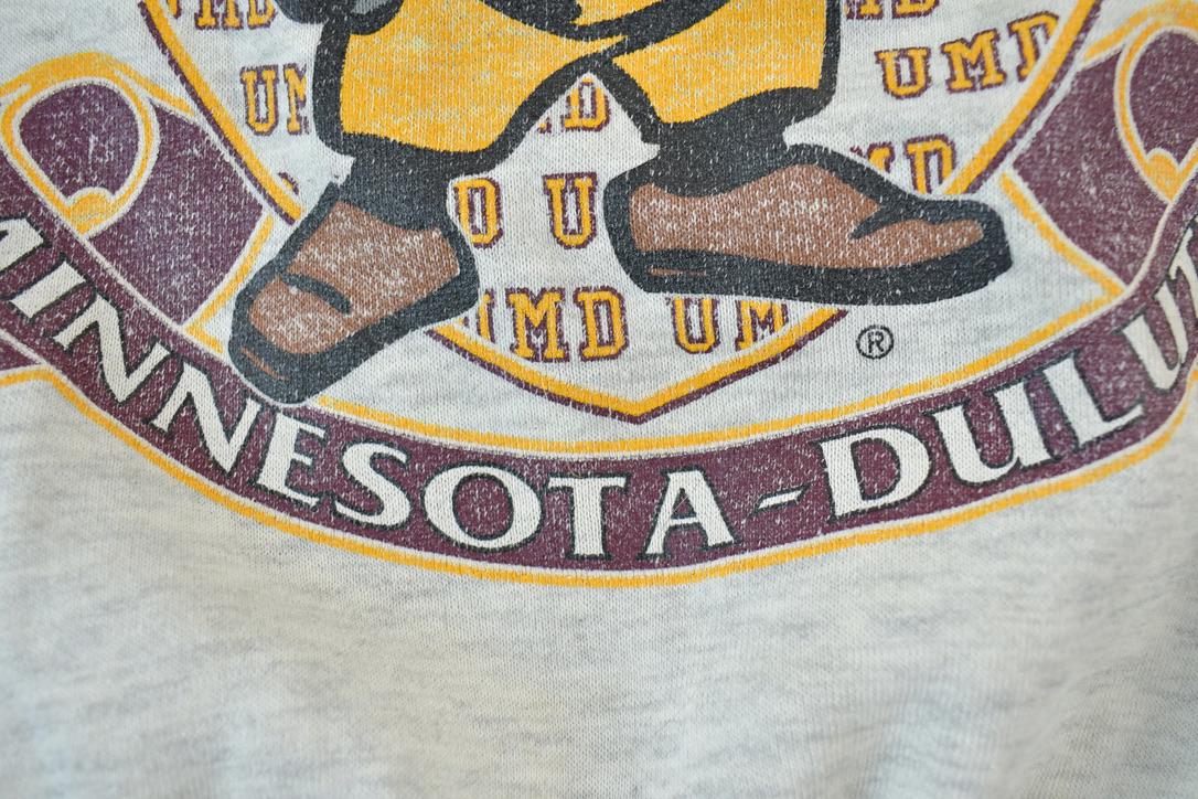 Vintage 1990s University Of Minnesota Bulldogs Collegiate Crewneck  Embroidered  NCAA Sweatshirt  Sportswear  Americana
