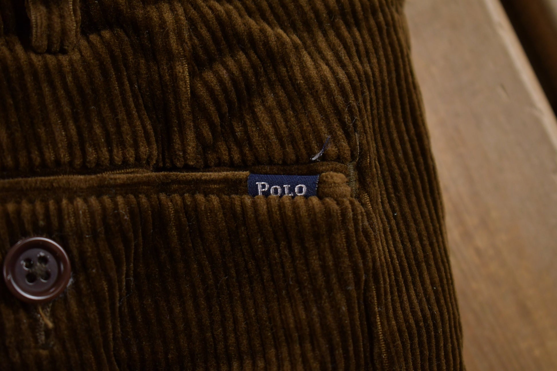 Vintage 1990's Polo Ralph Lauren Corduroy Trousers 35 x 27
