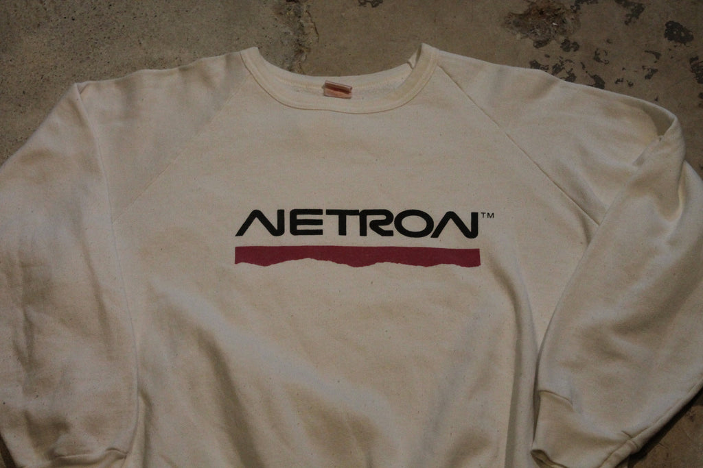 Vintage 1990s Netron Spell Out Logo Graphic Crewneck Sweater