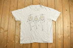 Vintage 1990s California Fashion Grey Graphic T-Shirt
