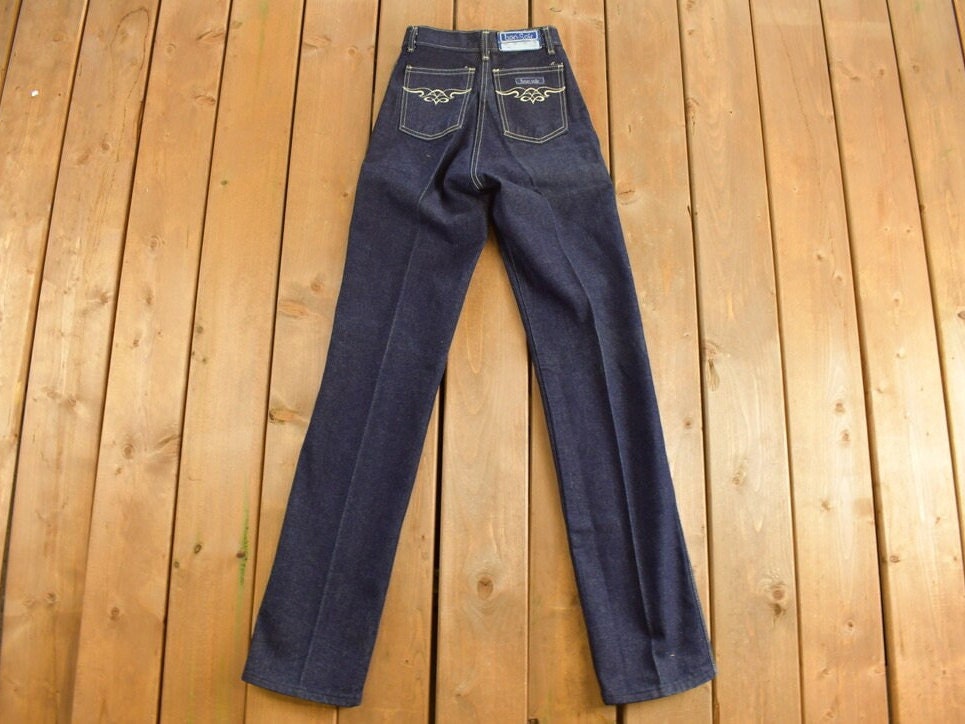 Vintage 1990's Bon Soir Blue Denim Jeans 24 x 35